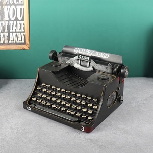 FY097 Decoración Vintage para el Hogar, Modelo de Máquina de Escribir Antigua de Metal, Miniatura Artesanal, Accesorio de Fotografía, Decoración para el Hogar, Cafetería, <span class=keywords><strong>Pub</strong></span>, Librería - Product Image 4