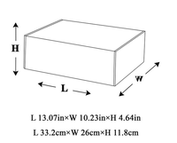 Boîte cadeau en carton personnalisée avec logo, boîte avion avec pelliculage 33x26x18cm, MOQ 100, en stock, support DDP