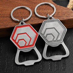 Thiết Kế Đơn Giản Mở Chai Keychain Thanh Bia Kim Loại Kẽm Hợp Kim Mở Chai Móc Chìa Khóa Cổ Bạc Men Keyring Với Mở - Product Image 1
