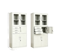 Armoire de classement en acier, armoire d'archives pour documents financiers, armoire métallique avec serrure, armoire de rangement, mobilier de bureau