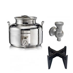 Contenedor de Alimentos Sansone de Acero Inoxidable de 2 Litros con Grifo y Patas - Product Image 1