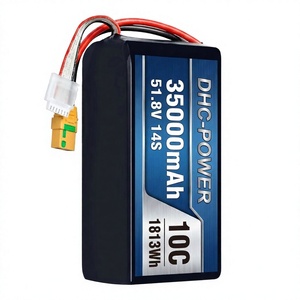 OEM Professional 35000mAh 14S 10C <b>Battery</b> 51.8V 1813Wh with AS150 Plug for Large Payload <b>Drones</b> - Product Image 1