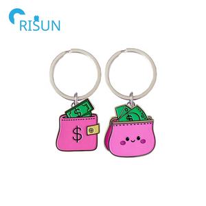 Produsen personalisasi mendapatkan banyak uang dompet uang dolar Llavero gantungan kunci gantungan kunci liontin kustom uang dompet uang dolar gantungan kunci - Product Image 3
