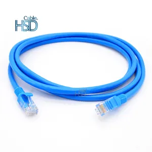 UTP Cat5e Cat6 RJ45 kabel Patch konektor, 3M 5M 10M 20M 30M kabel patch cat.5e kualitas tinggi