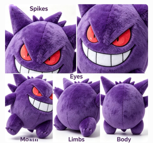 <span class=keywords><strong>Juguetes</strong></span> <span class=keywords><strong>de</strong></span> Peluche Personalizados <span class=keywords><strong>de</strong></span> Gengar, <span class=keywords><strong>Súper</strong></span> Suaves, con Relleno <span class=keywords><strong>de</strong></span> Algodón PP, <span class=keywords><strong>Juguetes</strong></span> <span class=keywords><strong>de</strong></span> Peluche OEM ODM - Product Image 4