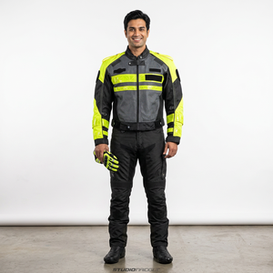 Veste de moto vintage en toile personnalisée pour homme avec protection corporelle respirante, homologuée CE, service OEM et ODM - Product Image 1