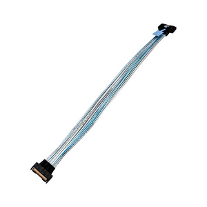 Slimline Sas Mcio 74P Adapter <b>Cable</b> Right Angle Shielded Pure Copper Tpe Jacket <b>Computer</b> Use - Product Image 1