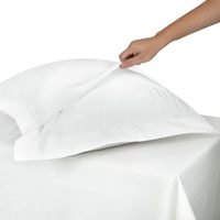 Taies d'oreiller 2 pièces en tissu Oxford, 110 GSM, polyester brossé, résistantes aux plis et à la décoloration, housses de taies d'oreiller pour oreiller King