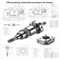 Servicio de Mecanizado CNC Personalizado e Impresión 3D, Prototipado Rápido, Resina Plástica SLA MJF, MOQ Bajo, Entrega Rápida
