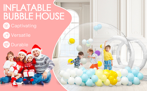 Maison à bulles gonflable de 10 pieds, maison de ballons gonflables en PVC pour enfants et ballons Maison à bulles transparente Dôme <span class=keywords><strong>Location</strong></span> de fête gonflable - Product Image 3