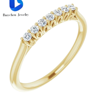 Vente flash - Bague de fiançailles pour femme en argent sterling 925 plaqué or avec deux pierres saphir bleu et diamant de laboratoire