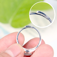Bagues en Aigue-marine Naturelle en Gros, Pierres de Guérison en Cristal, Bagues Ajustables pour Cadeau de Mariage