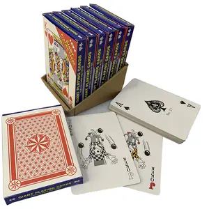 2023 Nieuwe Plastic Gecoate Grote Maat Aangepaste Pokerkaarten Papieren Speelkaarten