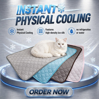 Tapis rafraîchissant pour animaux de compagnie OEM moderne, imprimé, doux, auto-refroidissant, lavable, imperméable, portable, pour l'été, pour grands chiens