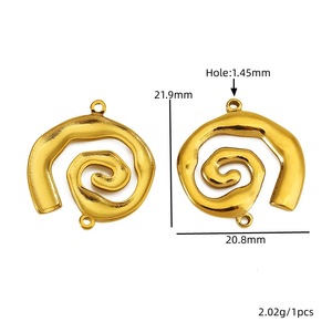 Conector de Anillo Espiral de Acero Inoxidable para Hacer Pulseras, Formas Mixtas, Chapado en Oro y Plata, Accesorios de Joyería - Product Image 2