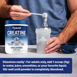 Creatina Monohidrato en Polvo OEM/ODM para la Recuperación Muscular y la Salud Cerebral de Adultos, Empaque Personalizable, Grado Alimenticio, Bajo en Carbohidratos - Product Image 3