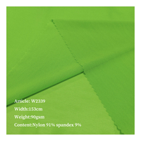 Haute qualité vert peau amical 90GSM puissance Net maille Tulle Polyamide Spandex tissu soutien-gorge danse jupe Shapewear sous-vêtements tissus