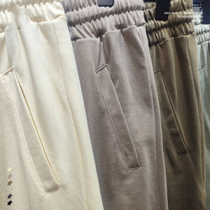 Summer New Street 305g Loose Casual Plain <b>Shorts</b> 100% Cotton Sports <b>Shorts</b> - Product Image 3