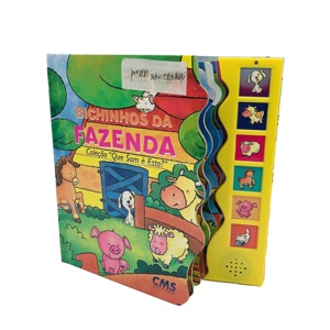 Musical Board Book Sounds Audio with Module Custom Board Book Binding Print Interactive Kids Children Book