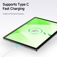 Tablette NFC 11 pouces Android POS, prise en charge des mises à jour de sécurité Android, 6 Go de RAM, 128 Go de ROM, terminal de paiement avec station de charge