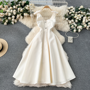 LE2451 Abito Elegante da Donna con Collo Halter, Vestito Midi Chic per Banchetti e Cene di Gala - Product Image 4