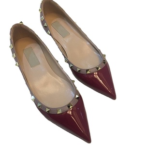 2026 Spring Autumn New Style Rivet <b>Pointed</b> <b>Toe</b> <b>Flat</b> Solid Women PU Upper PVC Midsole/Outsole Lining Breathable Versatile - Product Image 5