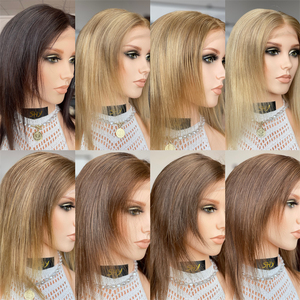 2025 Venta caliente para cortar Color Natural Peluca con malla frontal transparente Invisible Nudo pequeño Cabello europeo para la pérdida de cabello Mujeres blancas - Product Image 5