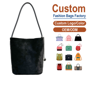 Bolso de Hombro Cilíndrico de PU con Aspecto de Gamuza Retro, Estilo Coreano, para Comercio Transfronterizo - Product Image 1