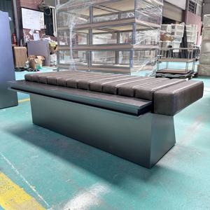 Chaise <span class=keywords><strong>de</strong></span> canapé en métal en acier inoxydable <span class=keywords><strong>Centre</strong></span> commercial Siège <span class=keywords><strong>de</strong></span> repos Chaise <span class=keywords><strong>de</strong></span> <span class=keywords><strong>loisirs</strong></span> en cuir - Product Image 3