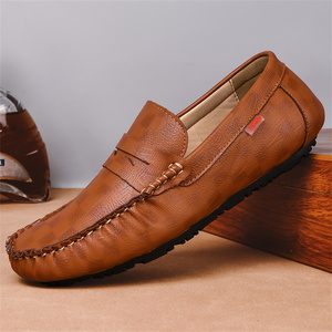Mocassins Gommino Marron et Noir pour Hommes, Cousus Main, Chaussures de Conduite Décontractées à Semelle <span class=keywords><strong>Souple</strong></span>, Confortables, Respirantes et Antidérapantes - Product Image 3
