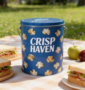 Lata de <span class=keywords><strong>Palomitas</strong></span> de Maíz Navideña Personalizada al por Mayor de 3.5 Galones y 24 oz, Cubo de Hielo para Cerveza, Latas Vacías con Tapas, Lata de <span class=keywords><strong>Palomitas</strong></span> de Maíz de 1 Galón - Product Image 1