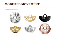 Mouvement de montre NH35A personnalisé de qualité supérieure, 24 rubis, mouvement automatique haute précision avec service de personnalisation du rotor CNC