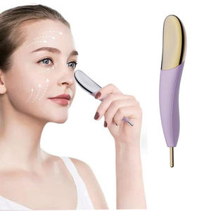 Stylo de massage cryogénique flexible en acier inoxydable 2 en 1, accessoire de soin de la peau de luxe, <span class=keywords><strong>gel</strong></span> rafraîchissant, design ergonomique sans poignée - Product Image 1