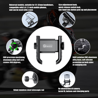 Prix de gros Support de téléphone pour vélo Support de téléphone portable étanche pour moto facile à installer adapté au guidon de 22-32mm