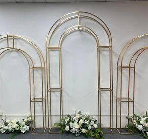 Arche de mariage carrée en métal personnalisée MTY – Cadre de toile de fond commercial durable et écologique pour lieux de mariage et banquets d'hôtel - Product Image 1
