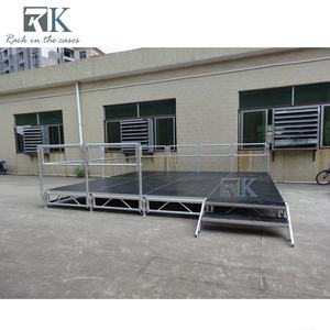 Plateforme de scène extérieure en aluminium avec support réglable en hauteur, fournitures de scène - Product Image 2
