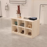Comptoir d'îlot pour magasin de vêtements féminins, table de présentation pour chaussures et sacs, rectangulaire simple ou double face