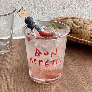 Tasses en verre de 300 ml à motifs personnalisés en gros, pour eau chaude ou froide, design élégant et original pour la maison, petites tasses à café - Product Image 4