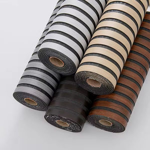 Rouleau d'autocollants muraux en bois rainuré 3D SXP, <span class=keywords><strong>papier</strong></span> <span class=keywords><strong>peint</strong></span> décoratif auto-adhésif, revêtement mural imperméable pour l'intérieur de la maison - Product Image 1