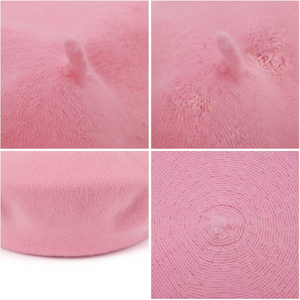 2025 Custom Women's Winter <b>Beret</b> 60% Wool French Artist Basque Beanie Hat with Embroidery Wool & Blends Genre - Product Image 1