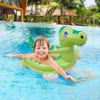 KRD OEM Bouée de natation gonflable pliable pour femmes, avec siège dinosaure, en PVC épaissi couleur macaron, pour jeunes nageurs CN