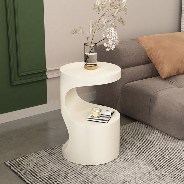 Creative Modern Iron Sofa Living Room Console Side Table Simple Light Luxury Special-shaped Small Table Black Corner Villa Hotel