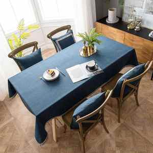 Modern Luxury Rectangular Wedding <b>Table</b> <b>Cloth</b> Customizable OEM ODM Fast Shipping Waterproof Washable Plain Colour Woven Technics - Product Image 2