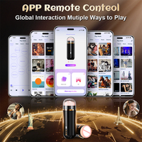 Masturbateur automatique pour homme avec contrôle par application, 10 modes de vibration et de succion, Godet de masturbation électrique, Jouet sexuel pour pénis