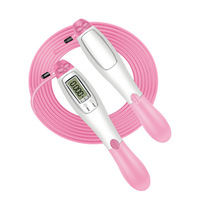Corde à sauter numérique à double usage avec compteur, fil d'acier détachable, balles lestées sans fil, longueur réglable