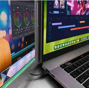 <strong>2026</strong> Portable <strong>Monitor</strong> 14 Inch SRGB 100% 1 Cable for 3 Displays Folding Screen Type-C Gaming <strong>Monitors</strong> Desktop <strong>Monitor</strong> for Laptop - Product Image 4