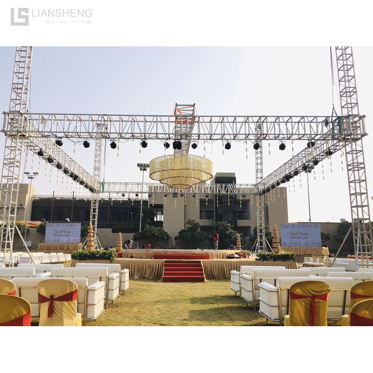 Outdoor LED Screen Mobile Audio DJ Lighting Stage Equipment Professional Custom 290*290mm Lightweight Truss Entertainment