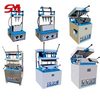 Nouvelle machine industrielle à faible bruit pour la fabrication de cornets de crème glacée, avec des matières premières à base d'eau de maïs et de farine, motorisée, longue durée de vie