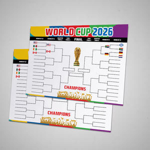 Póster Magnético para Refrigerador con Tabla de Seguimiento de Partidos Borrable para la Copa Mundial de Fútbol 2026 en EE. UU., Canadá y México, Promoción Transfronteriza - Product Image 1