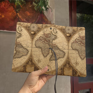 A6 Journal Tax Season y Easter Combo <span class=keywords><strong>de</strong></span> regalo para contadores con mapa del mundo <span class=keywords><strong>de</strong></span> estilo antiguo con brújula impresa en <span class=keywords><strong>la</strong></span> portada - Product Image 6